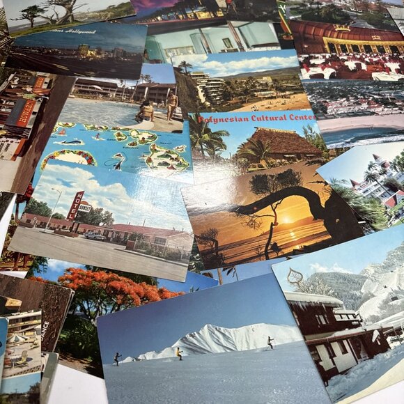 125+ Vintage Lot Postcards Travel United States Hotels Ephermeria 60s 70s Crafts - Picture 8 of 10